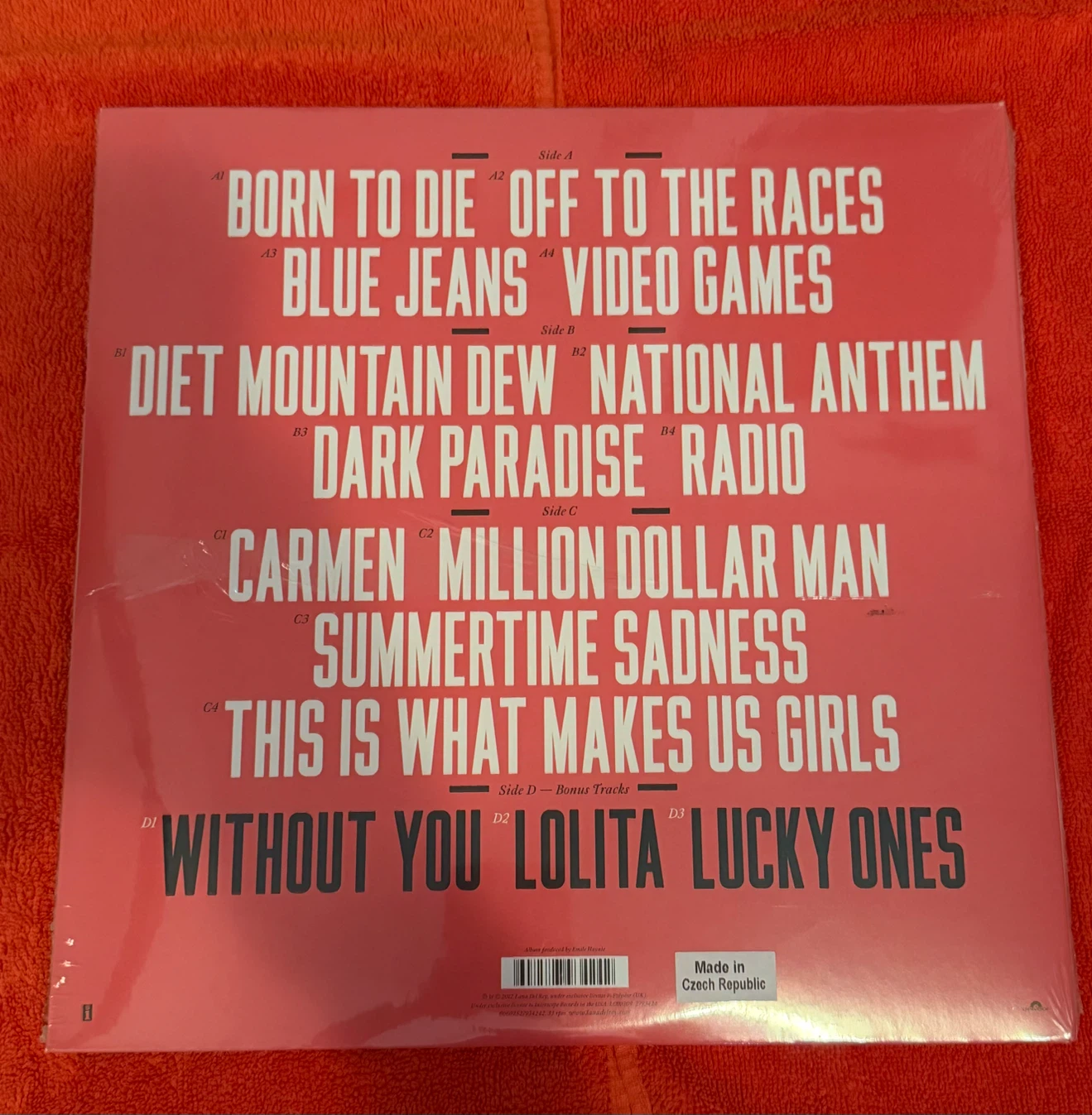 Lana Del Rey Born to Die Vinyl Record - photo 2