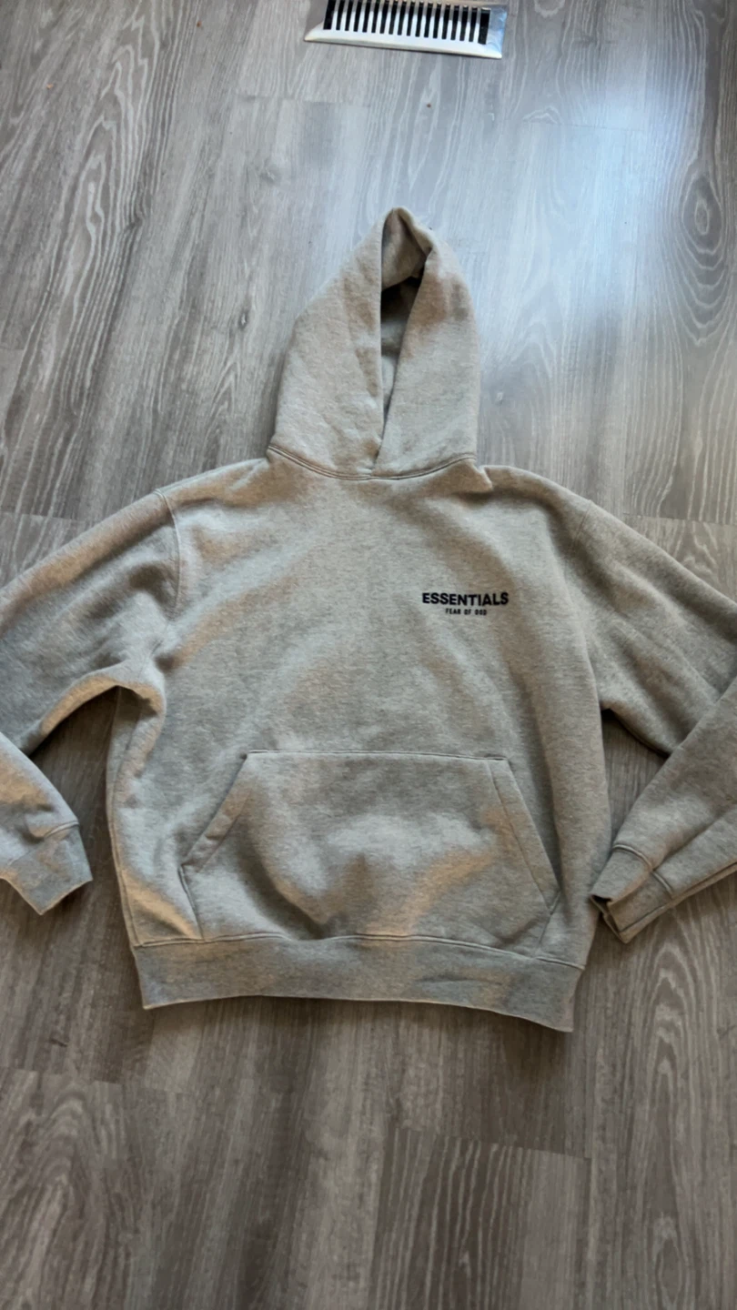 ESSENTIALS Fear of God Grey Hoodie size Men’s Xs - photo 2