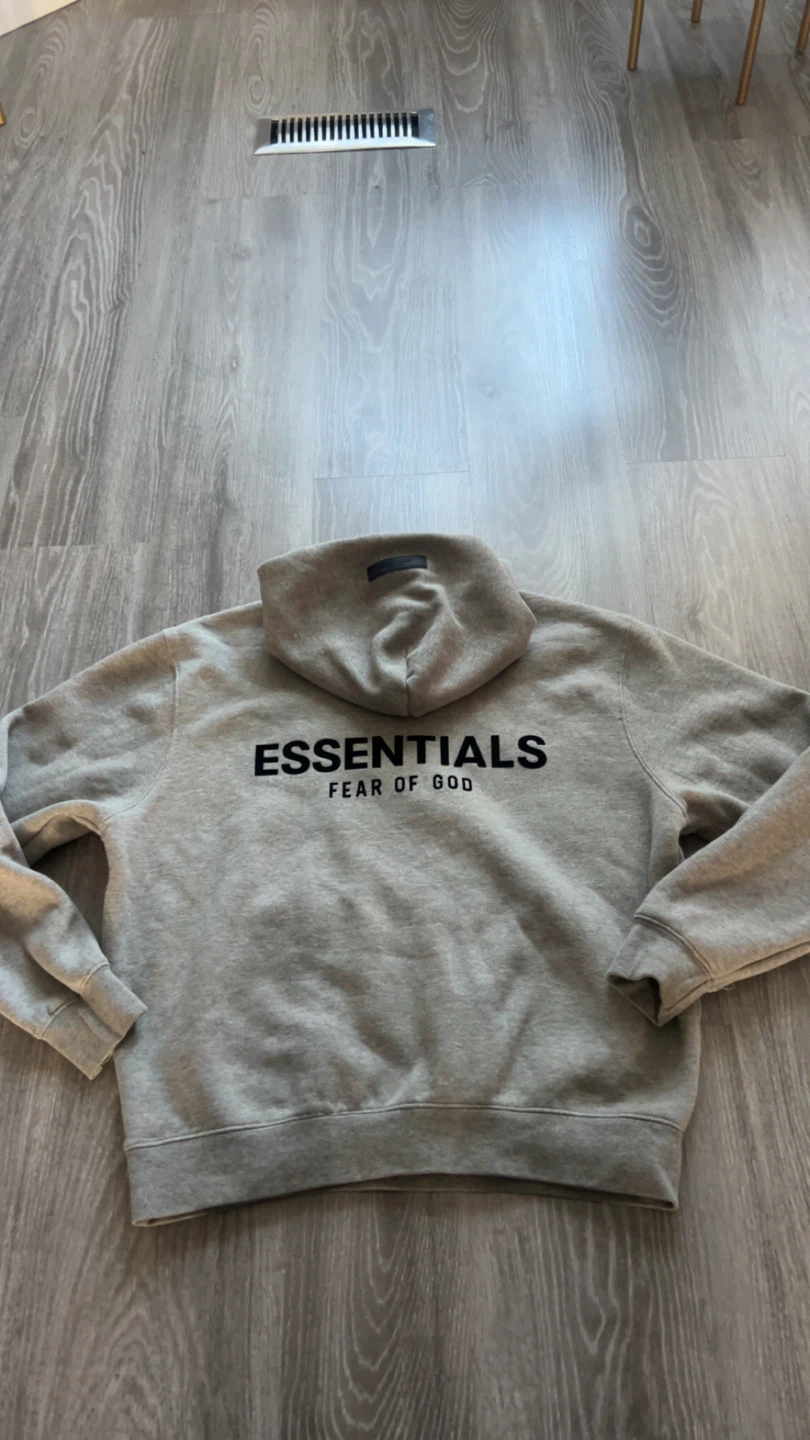 ESSENTIALS Fear of God Grey Hoodie size Men’s Xs - photo 4
