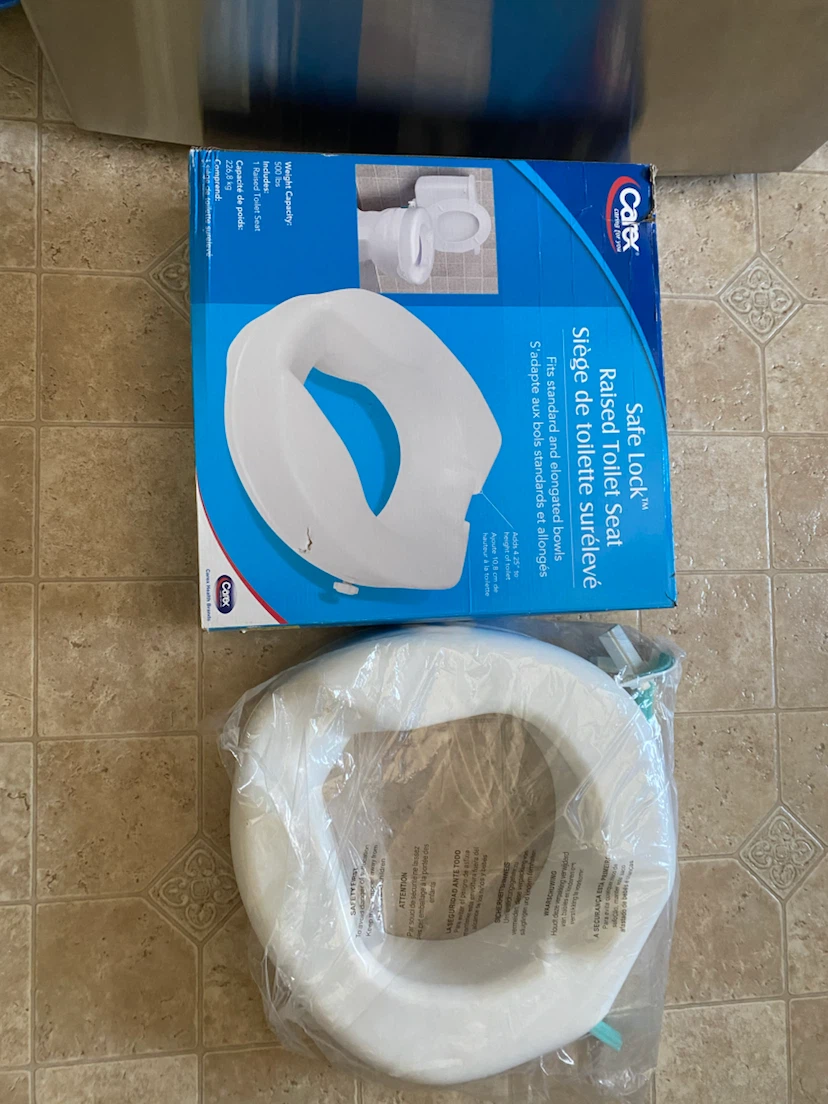 Caix Safe Lock Raised Toilet Seat
