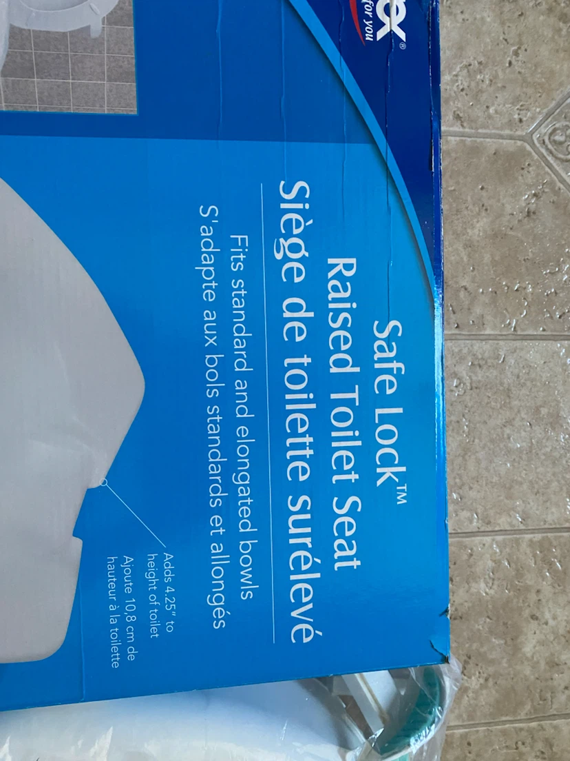 Caix Safe Lock Raised Toilet Seat - photo 2