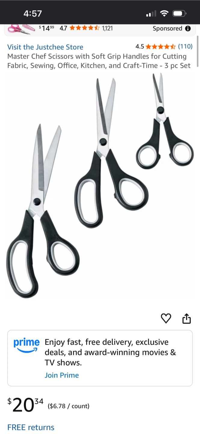 Master Chef 3-Piece Scissors Set - photo 2