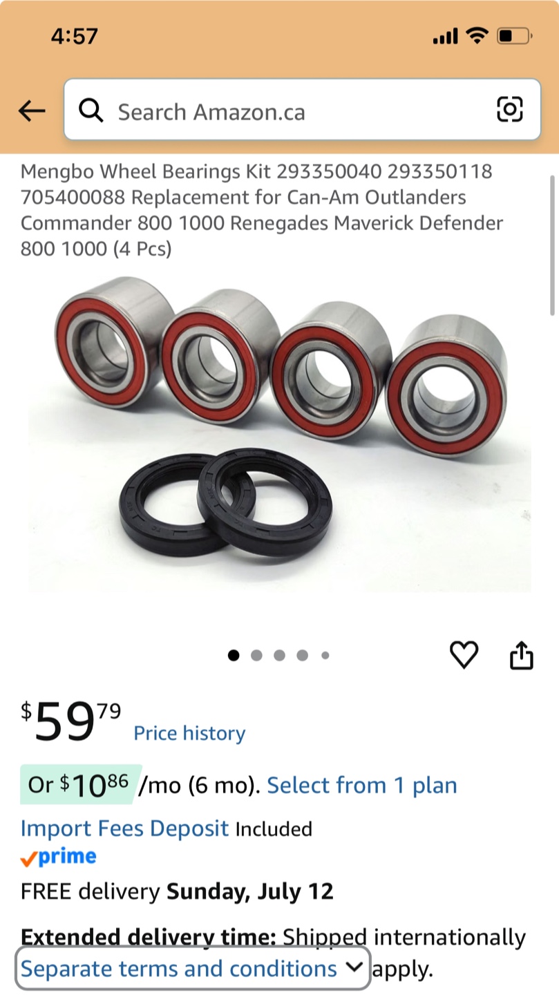 Mengbo Wheel Bearings Kit