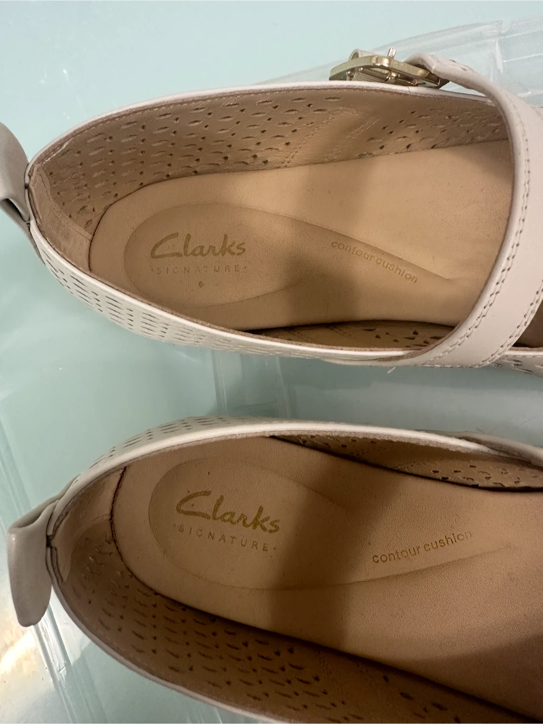 Clarks Signature Ballet Flats Cream Size 8.5 - photo 2