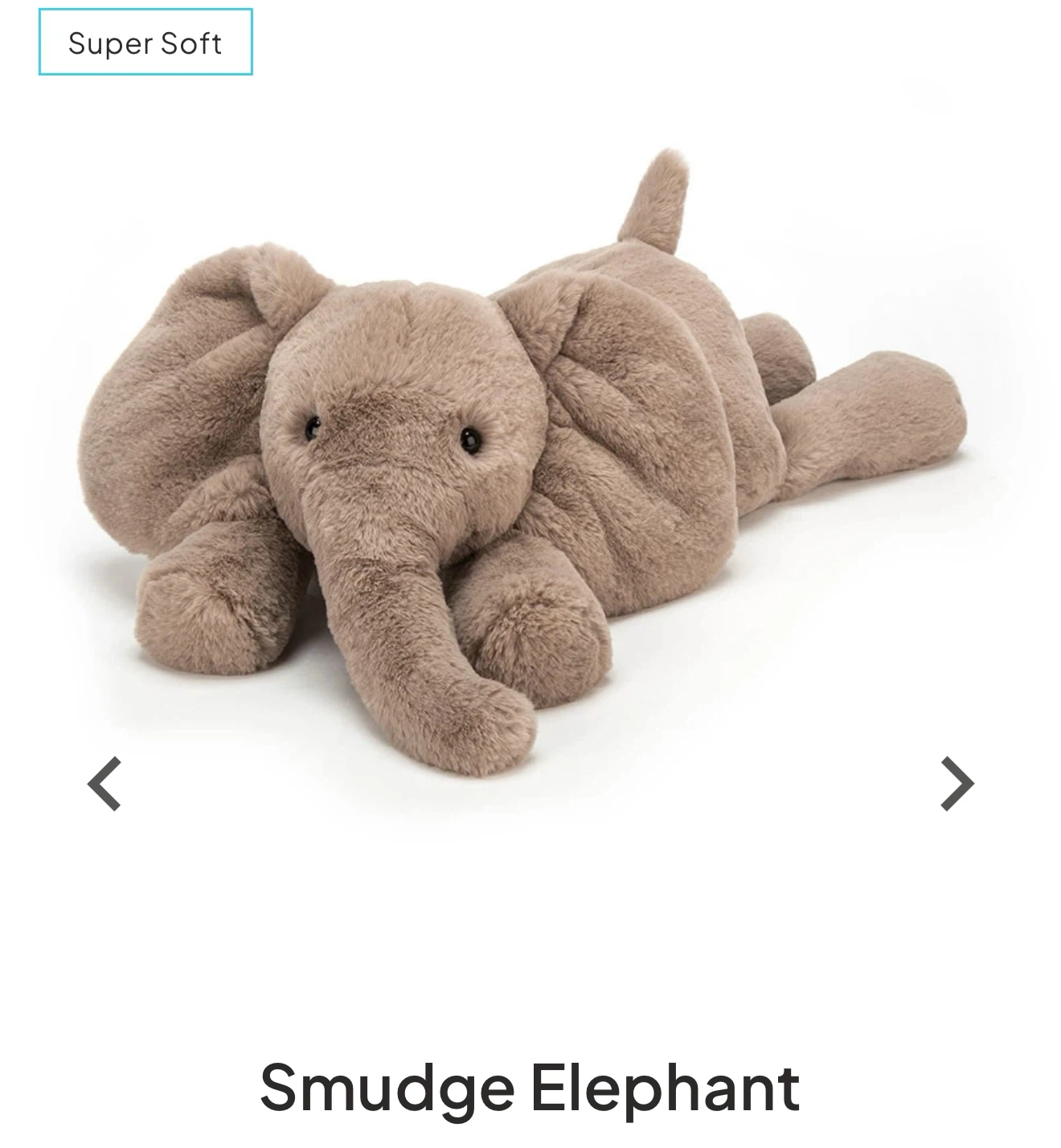 Jellycat Smudge Elephant Plush Medium - photo 4