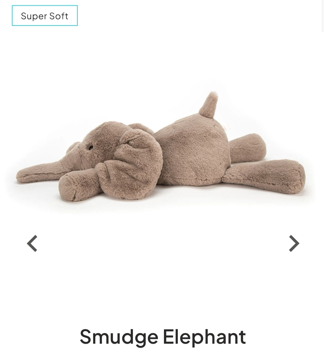 Jellycat Smudge Elephant Plush Medium - photo 5