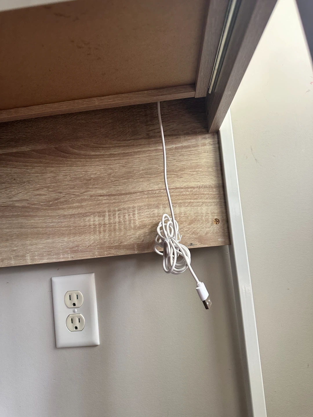 Desk with 2 Drawers and Built-in USB Ports - photo 4