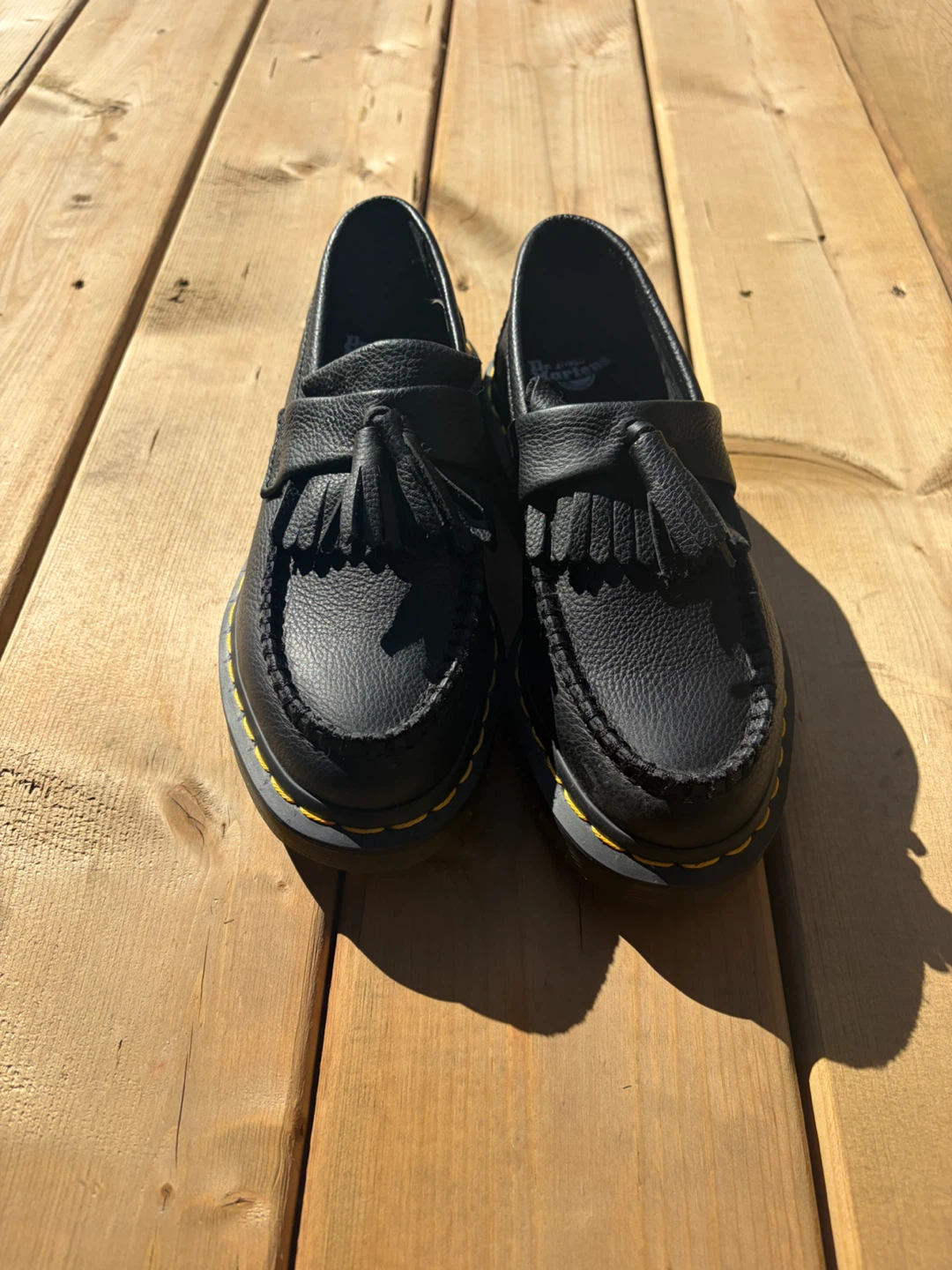 Dr. Martens Black Leather Tassel Loafers - photo 2