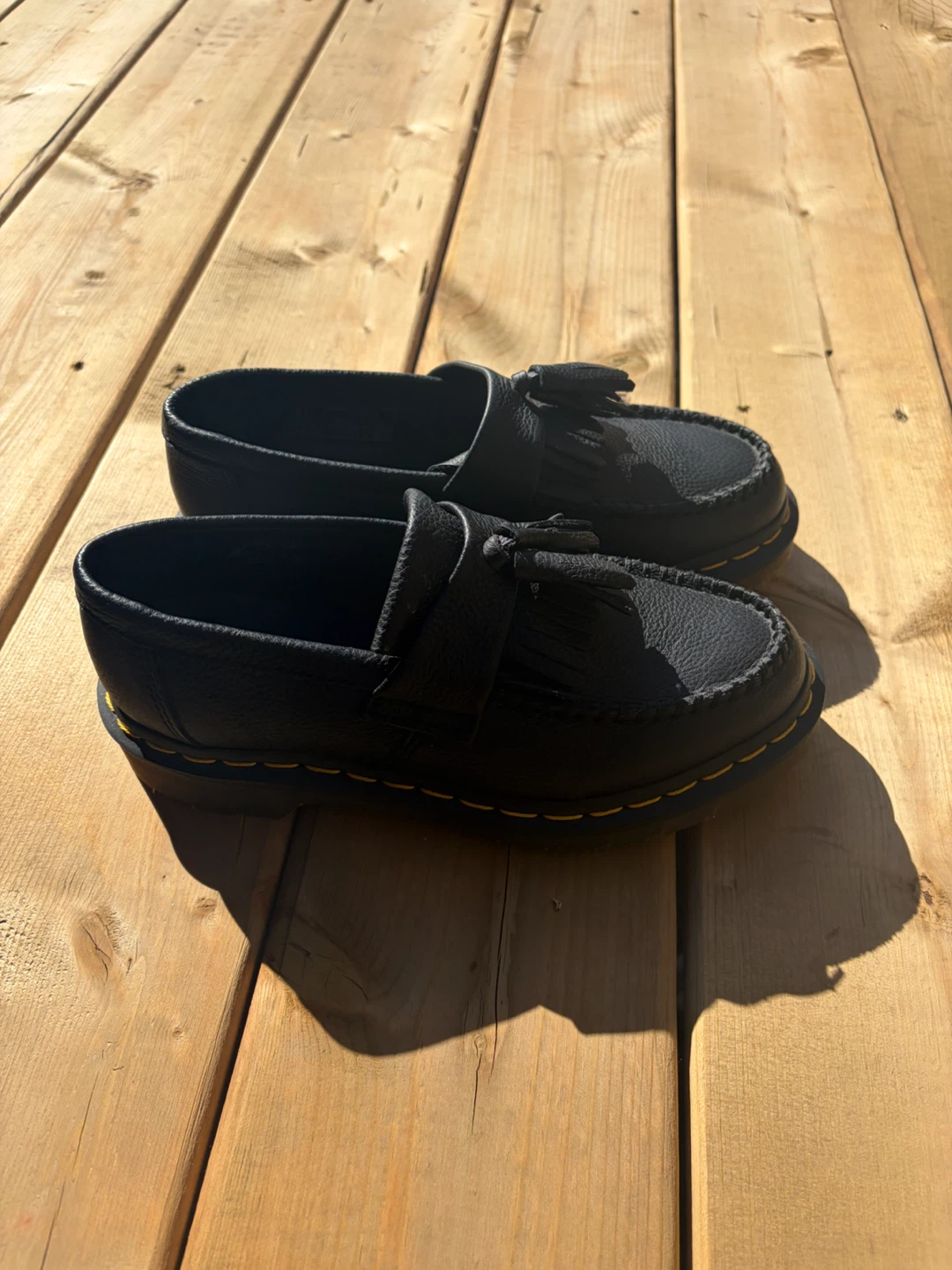 Dr. Martens Black Leather Tassel Loafers - photo 3