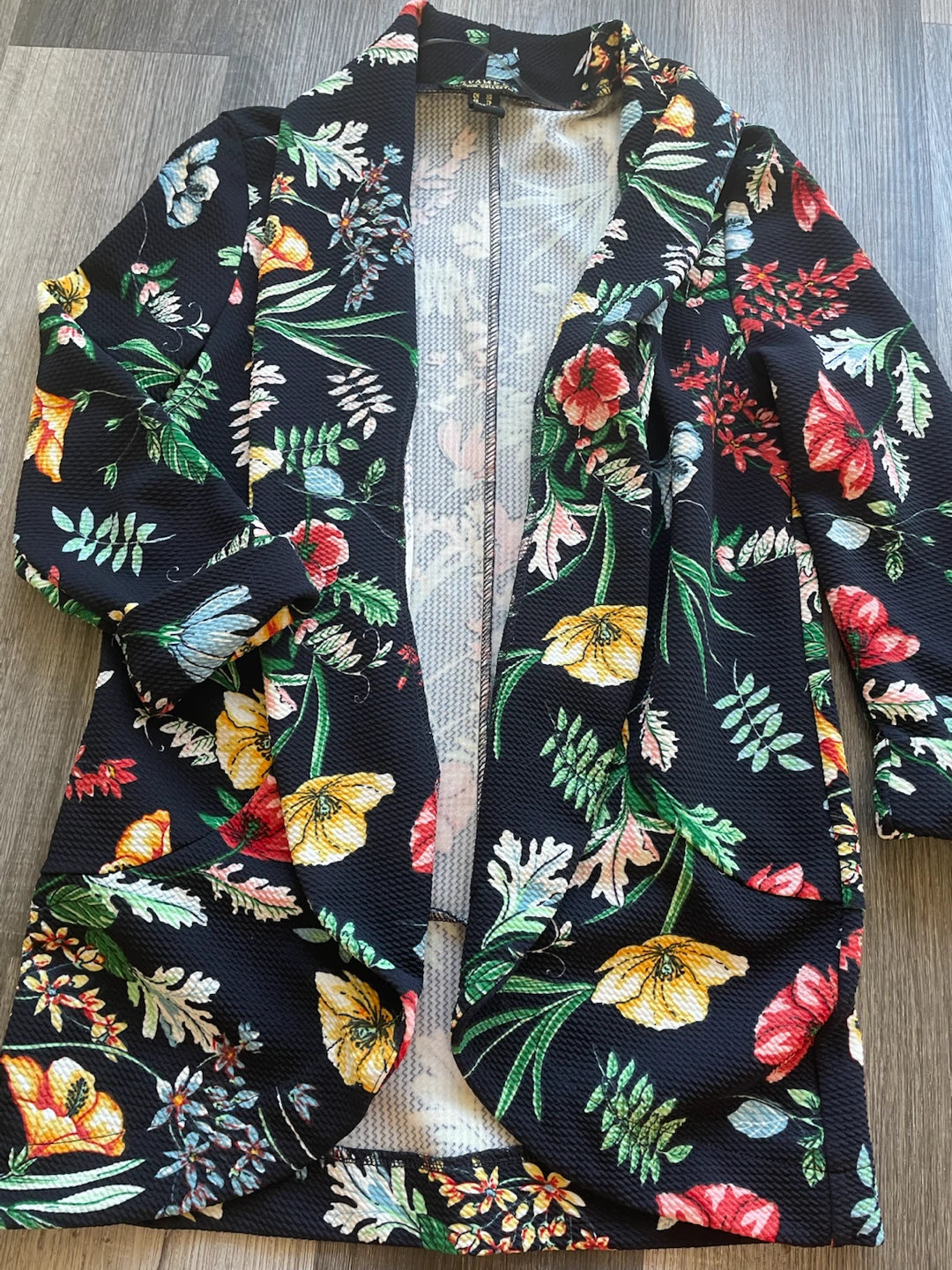 Floral Print Blazer and Pencil Skirt Set - photo 3