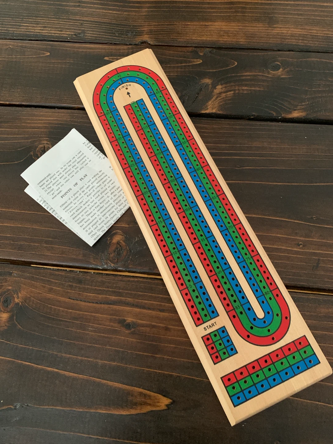 Cribbage board