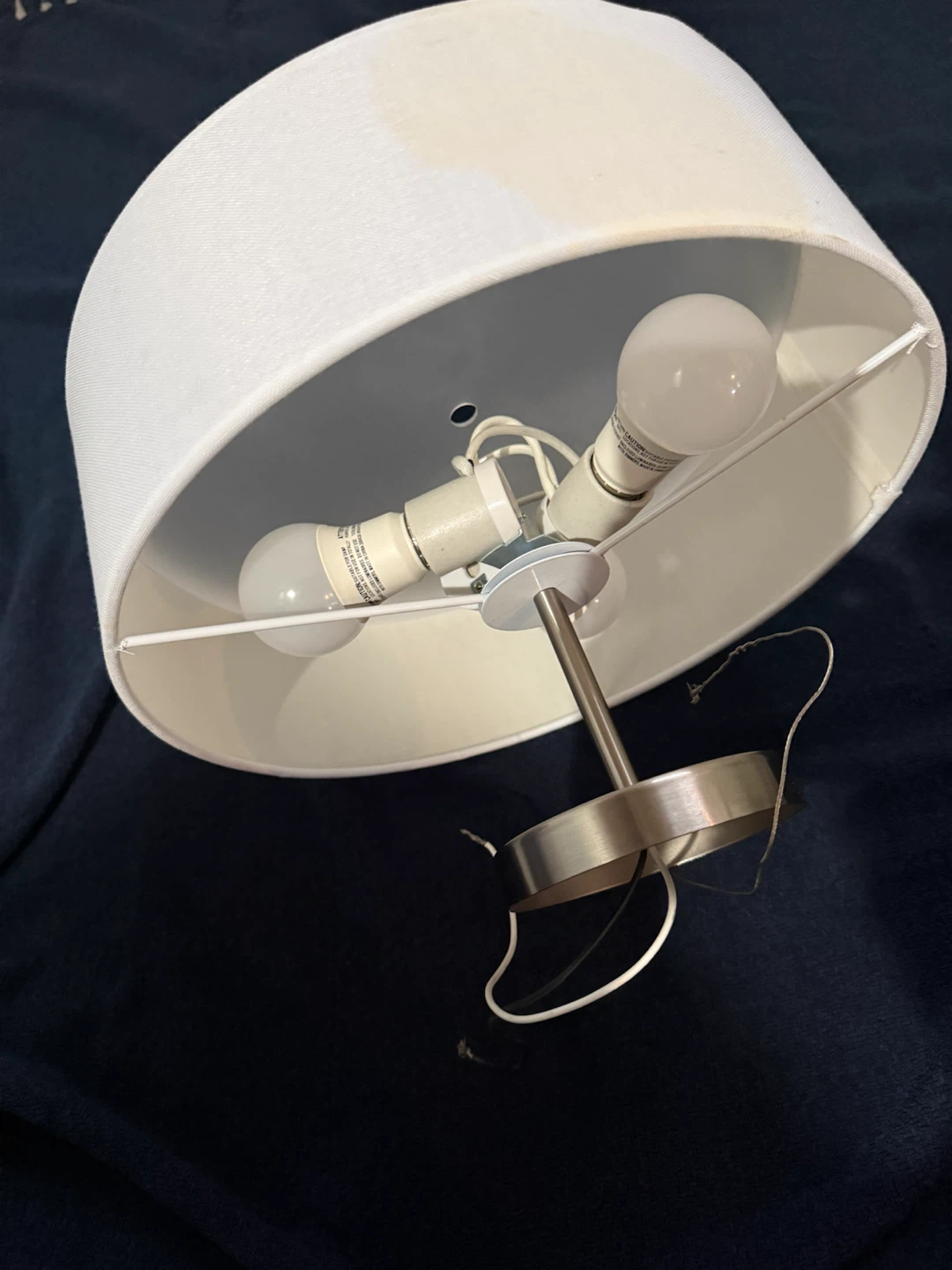 White Drum Lamp Shade