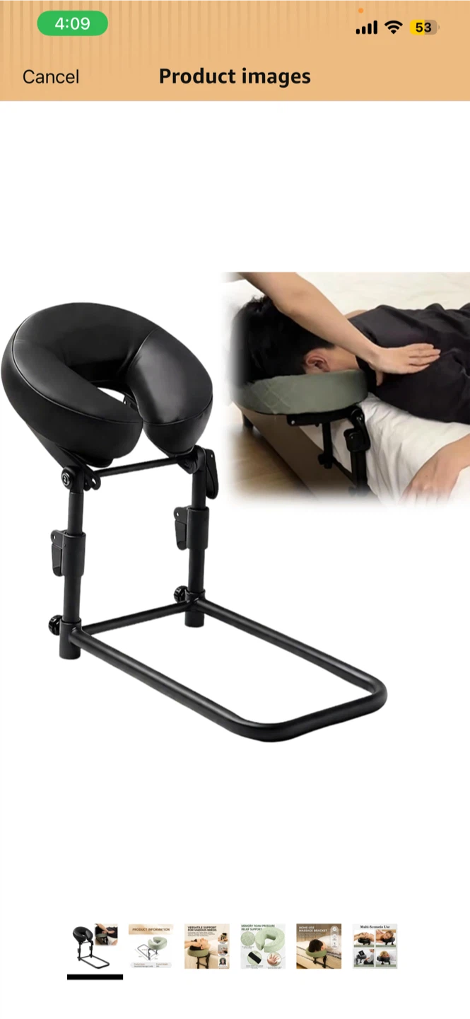 Adjustable Massage Face Cradle Pillow