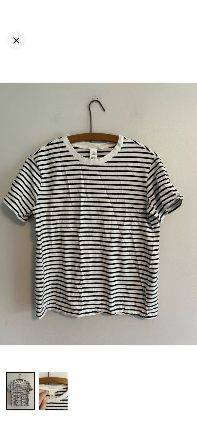 H&M Striped T-Shirt - Size Medium