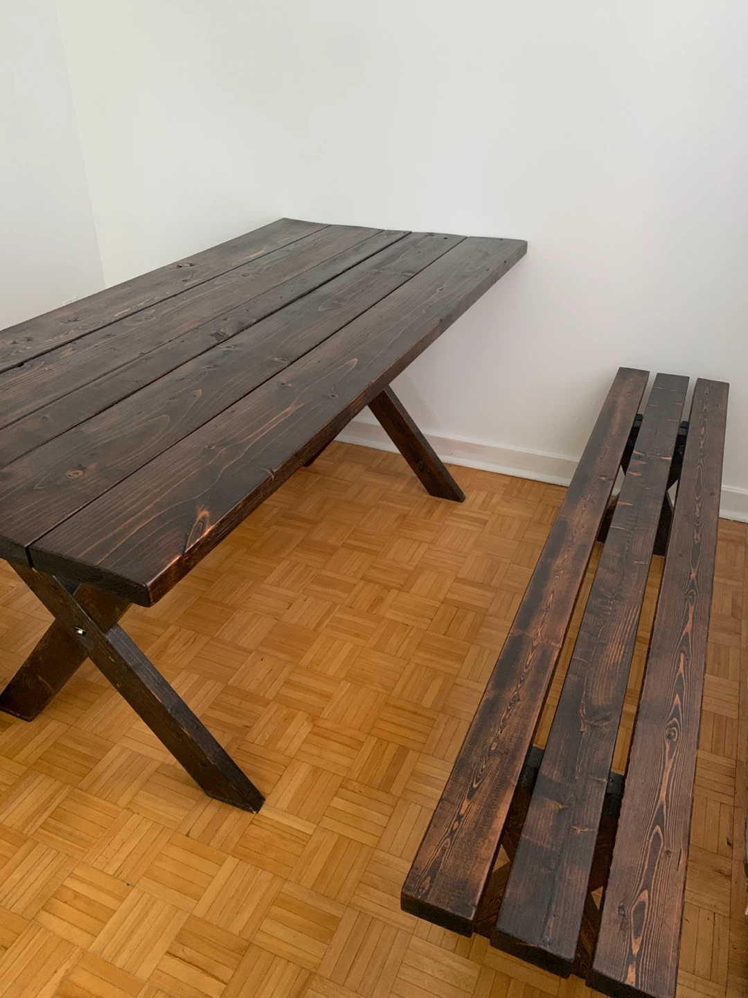 Picnic Table - Espresso Stain - Handcrafted - outdoor or indoor - photo 3