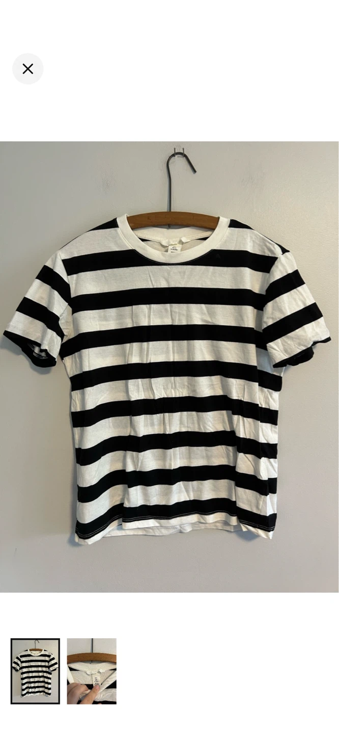 H&M Striped T-Shirt Size S