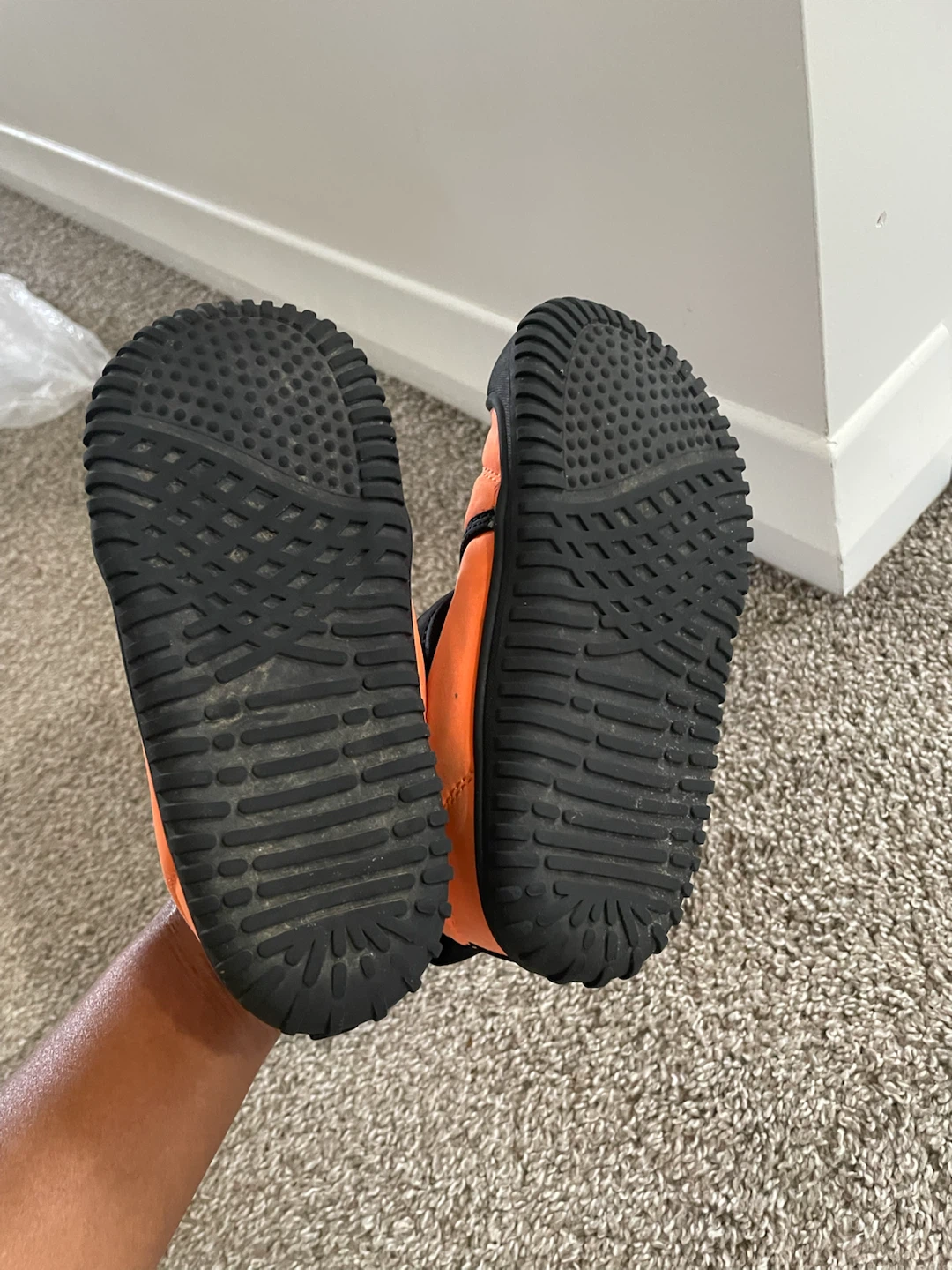 Orange Winter Boots with Velcro Straps - photo 2