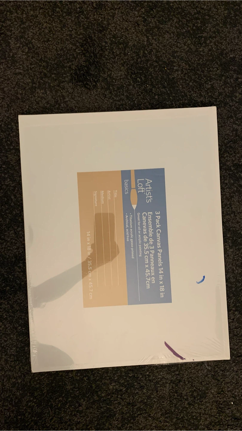 3 Pack Canvas Panels 14 in x 18 in