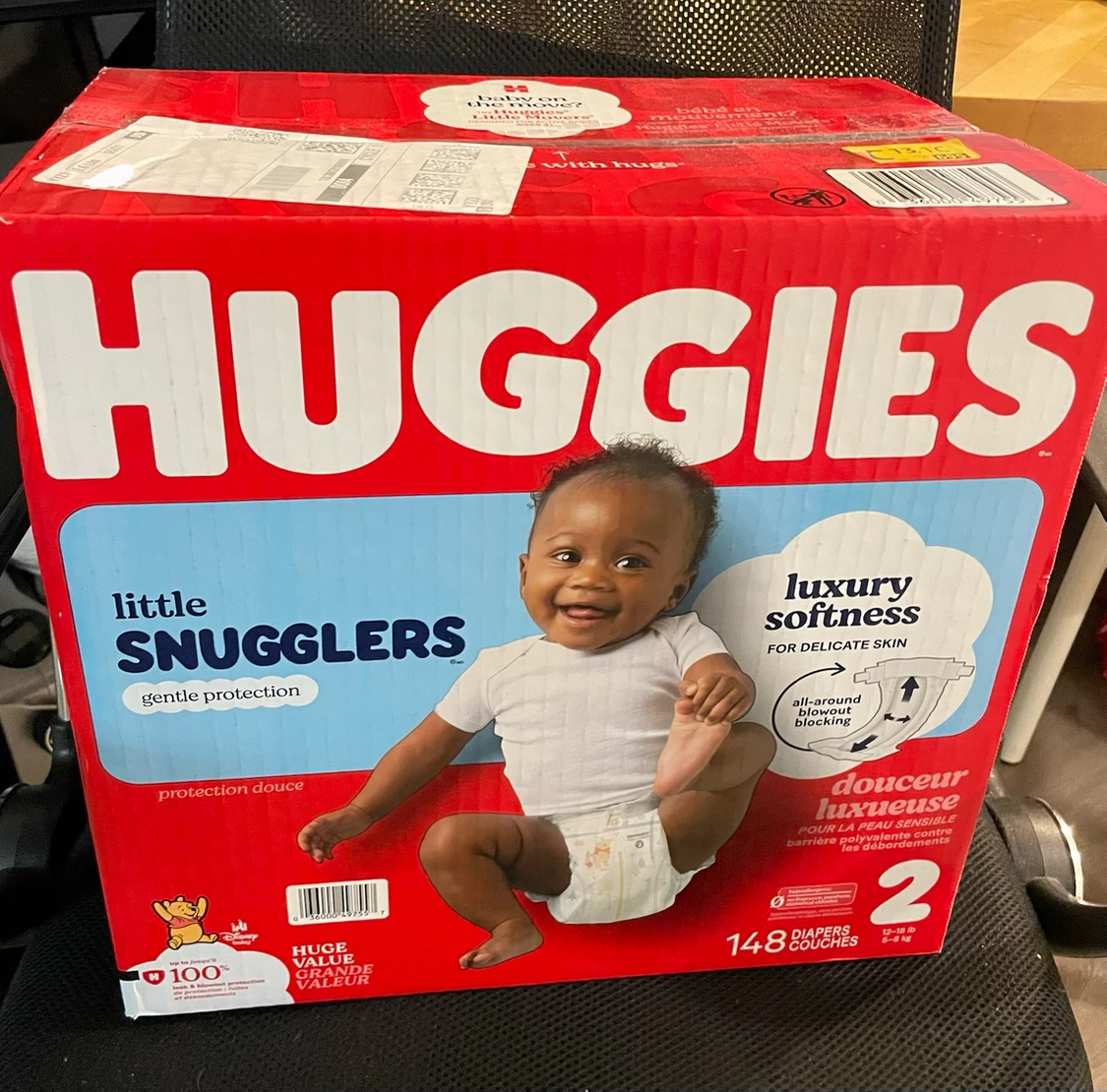 Huggies Little Snugglers Diapers Size 2 (New box 148 count)