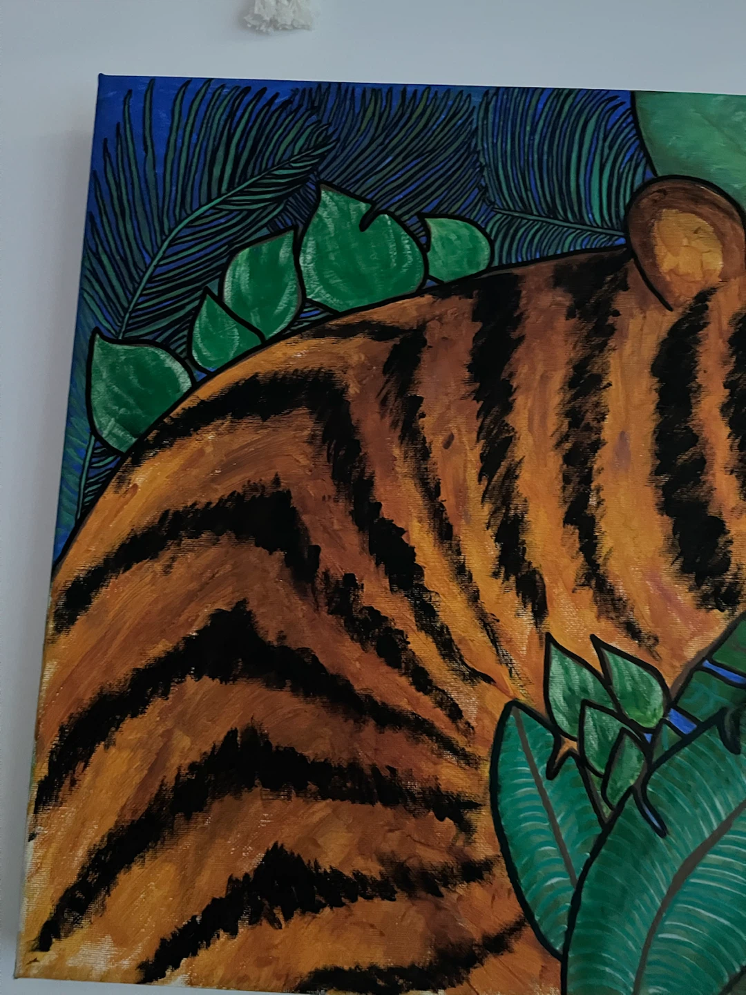 Original Tiger Painting on Framed Canvas - photo 5