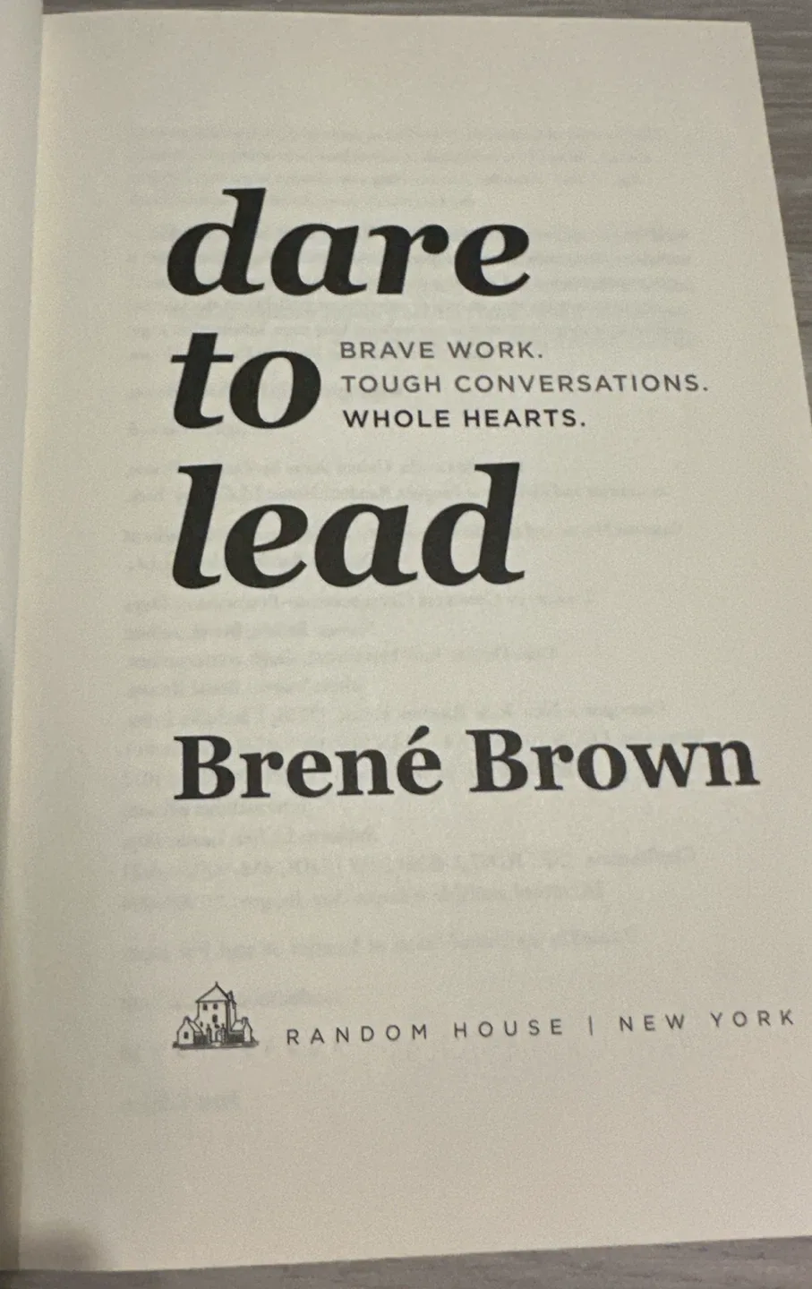 Dare to Lead
