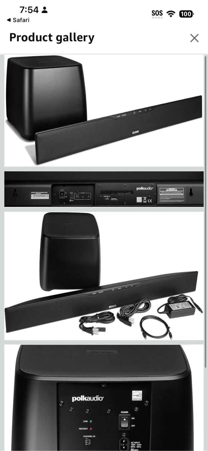 Polk Audio Soundbar and Subwoofer System - photo 2
