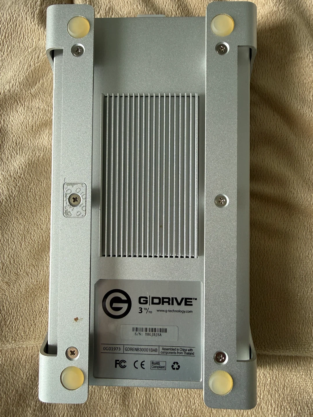 G-DRIVE 3TB External Hard Drive with Firewire cables