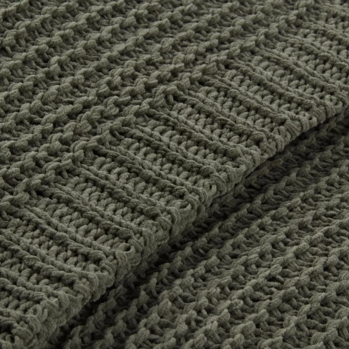 Bouclair Green Knit Throw Blanket - photo 5