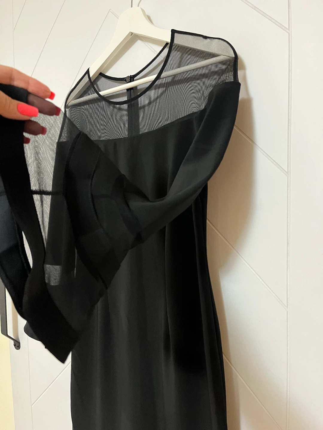 Joseph Ribkoff Black Sheer Panel Dress - photo 4