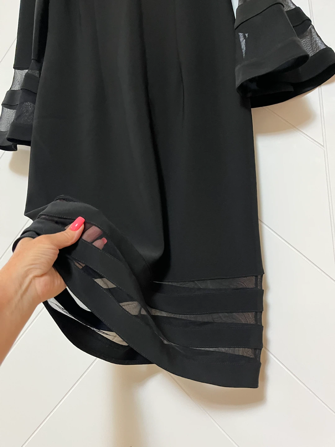 Joseph Ribkoff Black Sheer Panel Dress - photo 5