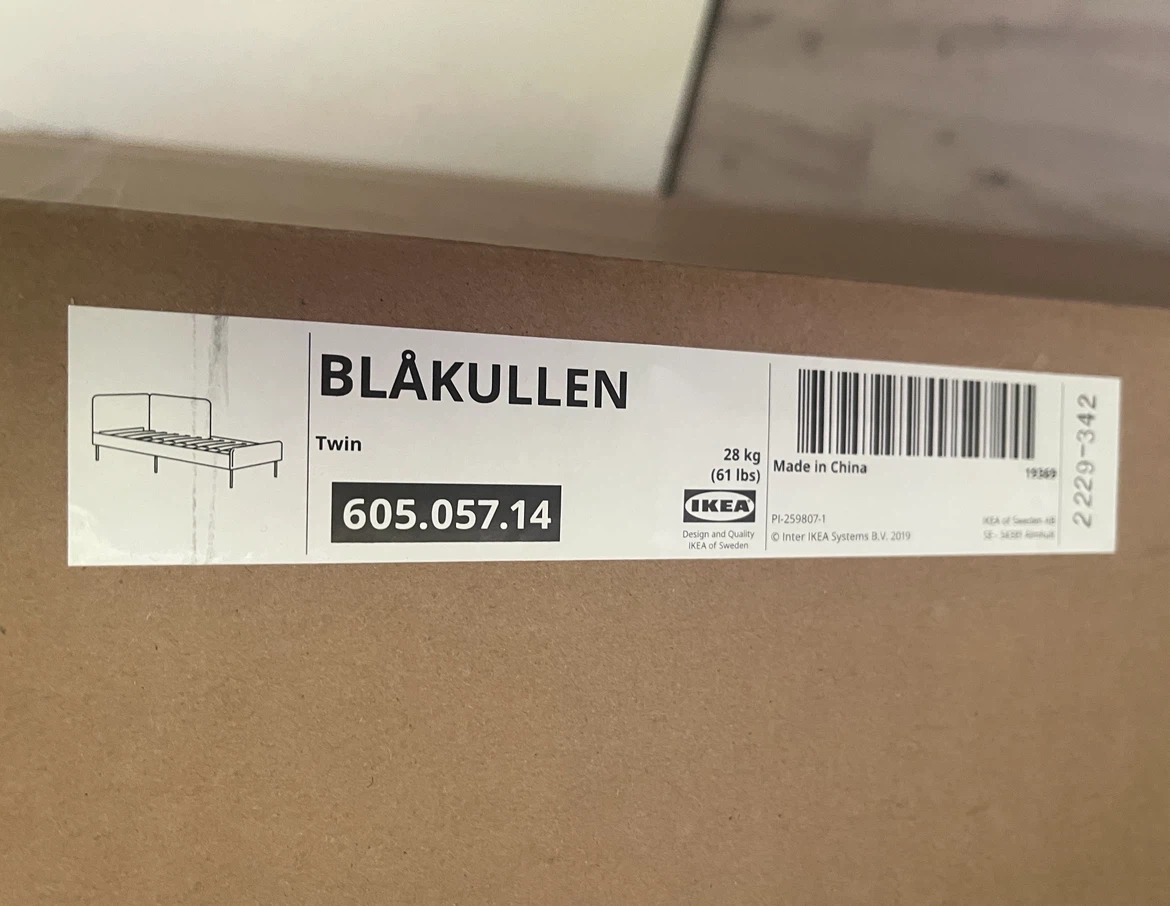 IKEA BLÅKULLEN Twin Bed Frame - Blue - photo 2