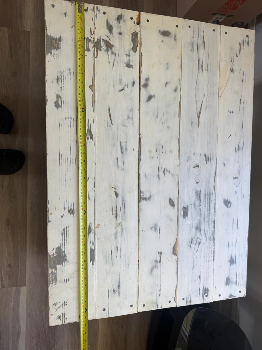 White and Grey Wash Coffee Table - photo 4