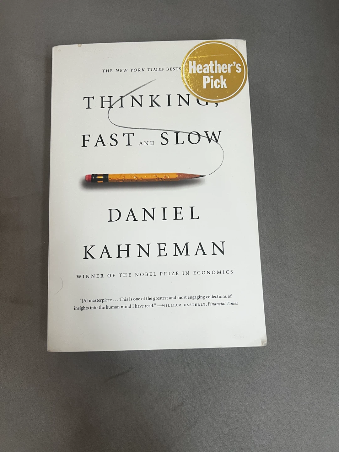 Thinking, Fast and Slow by Daniel Kahneman Hardcover Book