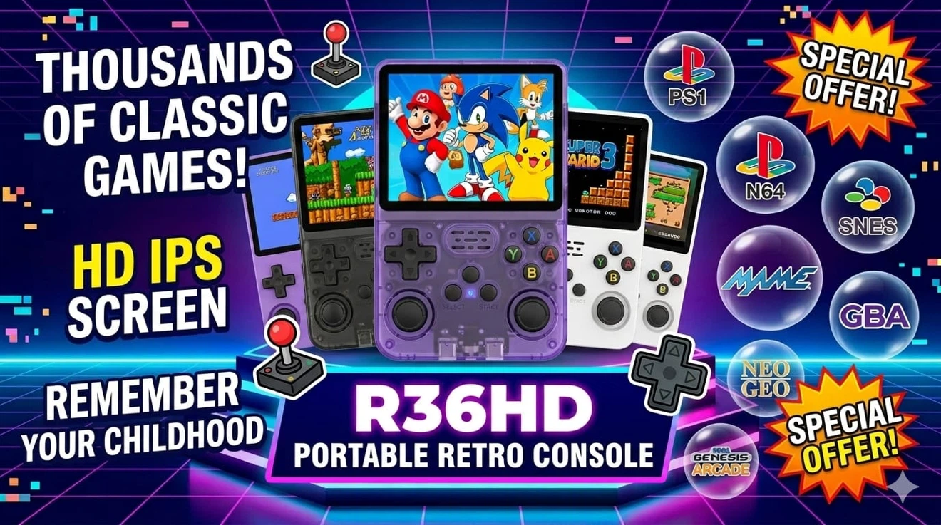 R36HD Portable Retro Game Console - photo 5