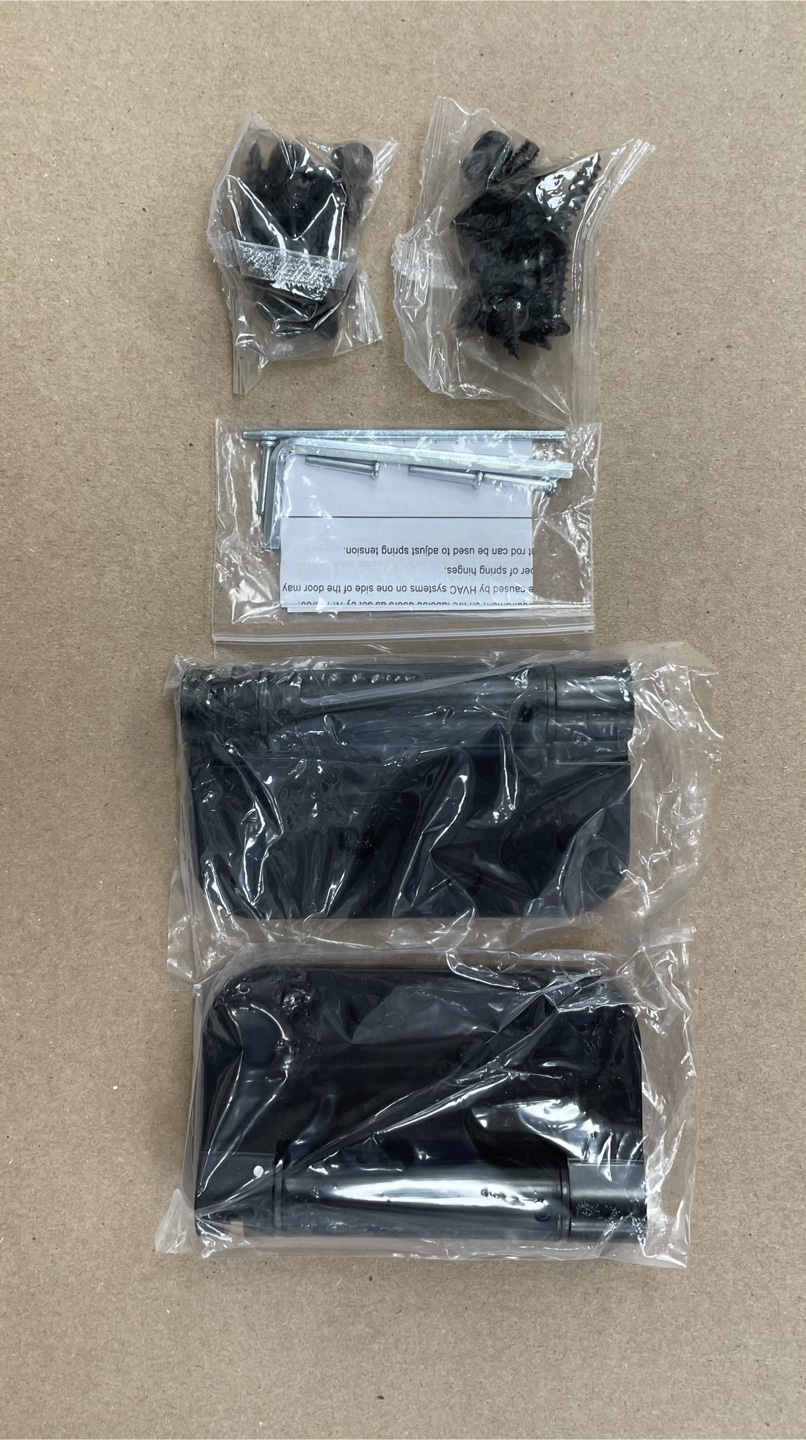 2 Pack Black Self-Closing Door Hinges - photo 5