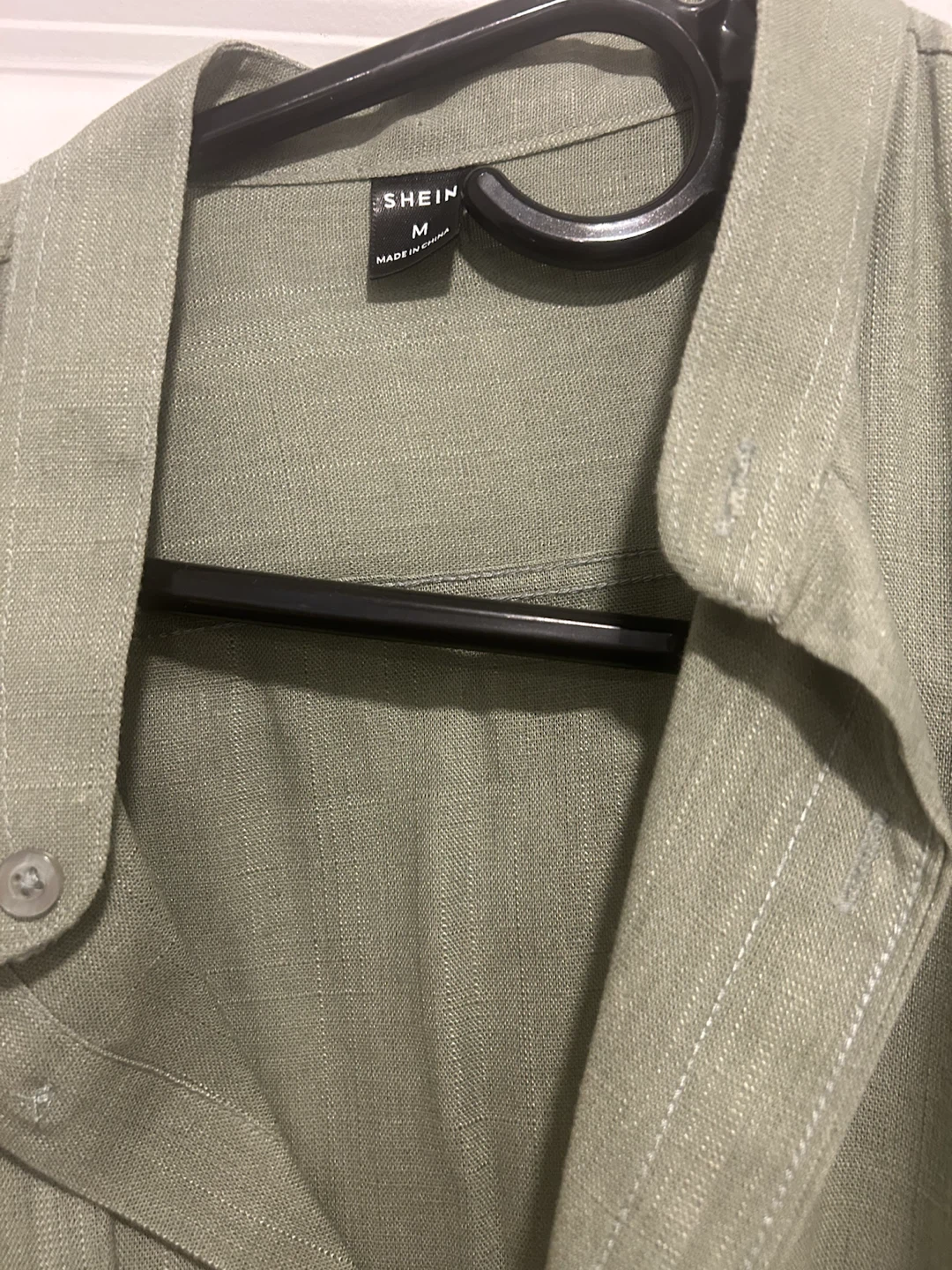 SHEIN Green Button-Up Shirt - Size M - photo 2