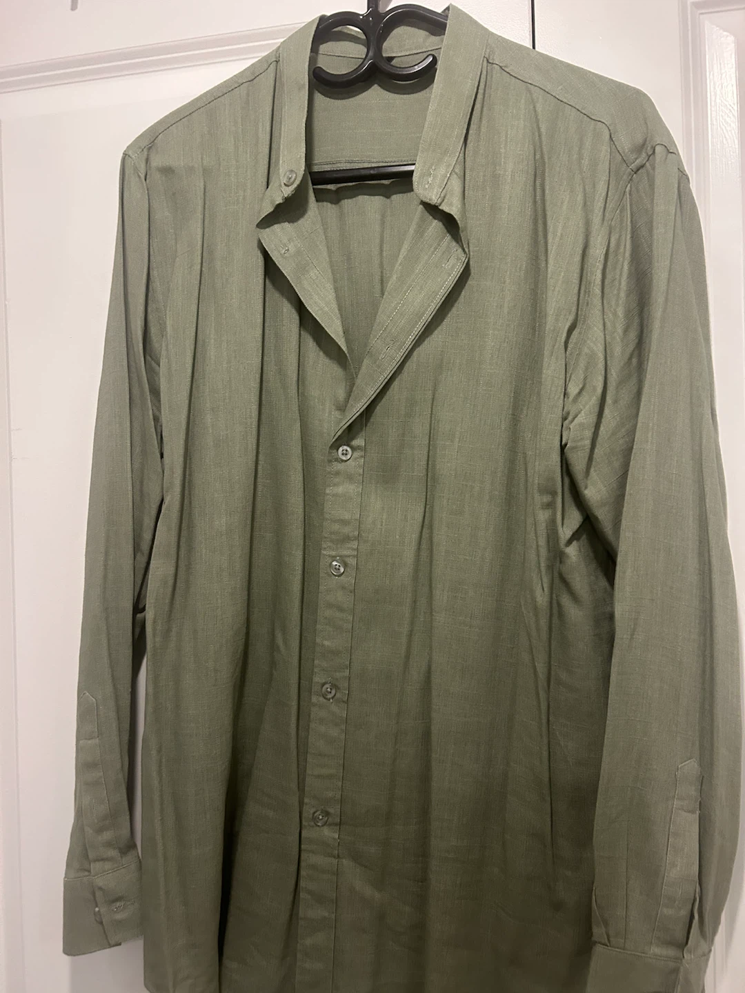 SHEIN Green Button-Up Shirt - Size M - photo 3