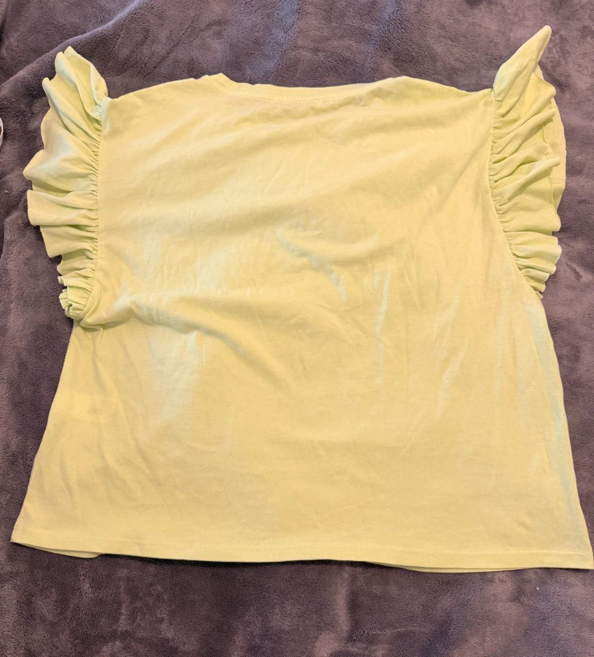 Zara T-Shirt with Ruffle Sleeves - Women's Medium - photo 2