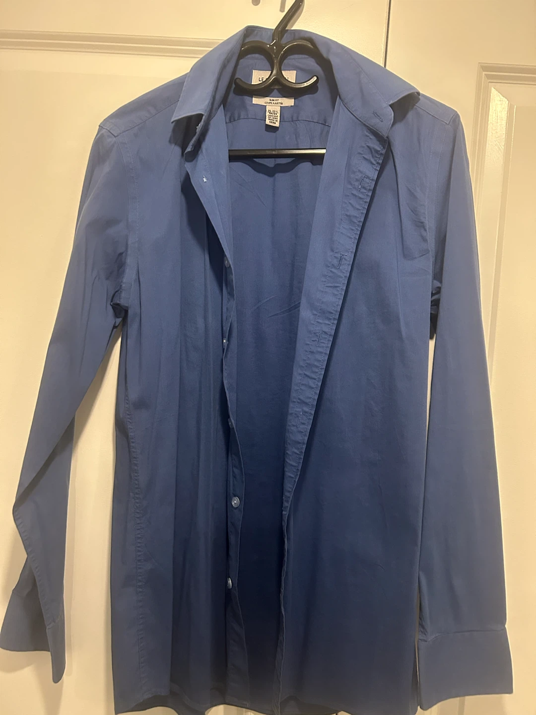 Le chateau SHIRT MEN'S SLIM FIT BLUE SIZE 15-15.5