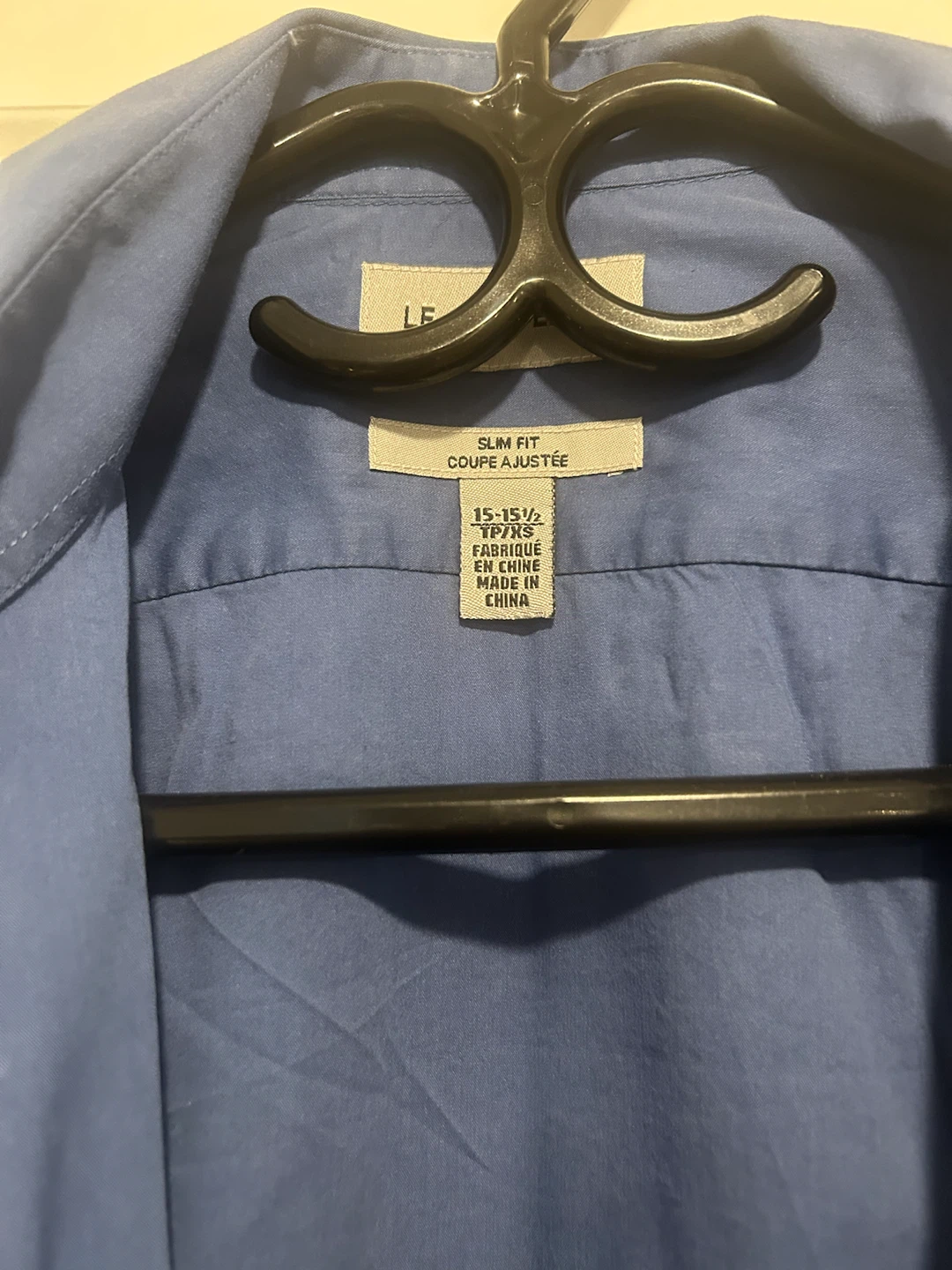 Le chateau SHIRT MEN'S SLIM FIT BLUE SIZE 15-15.5 - photo 2