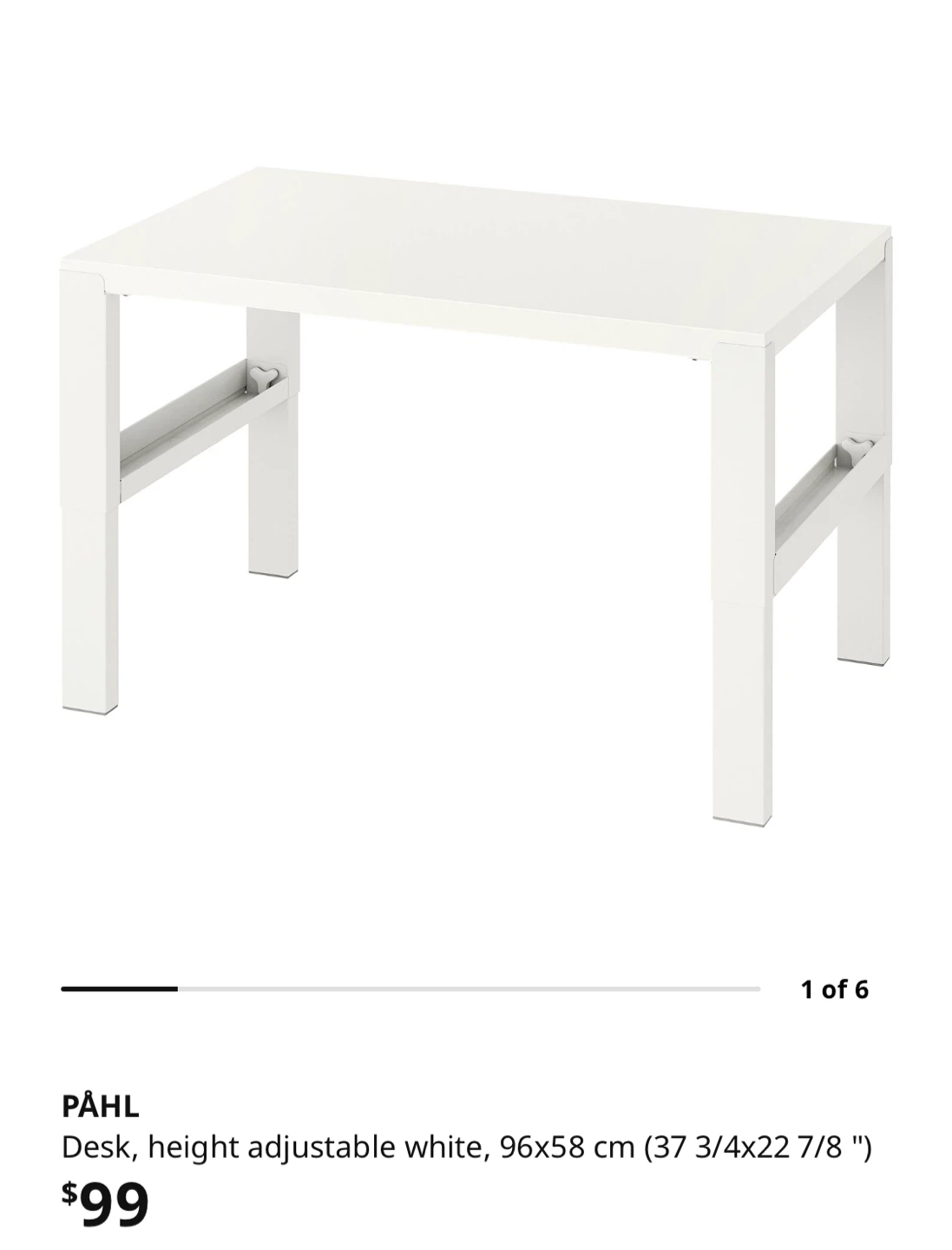 IKEA PÄHL Desk White (brand new, unopened!) - photo 5