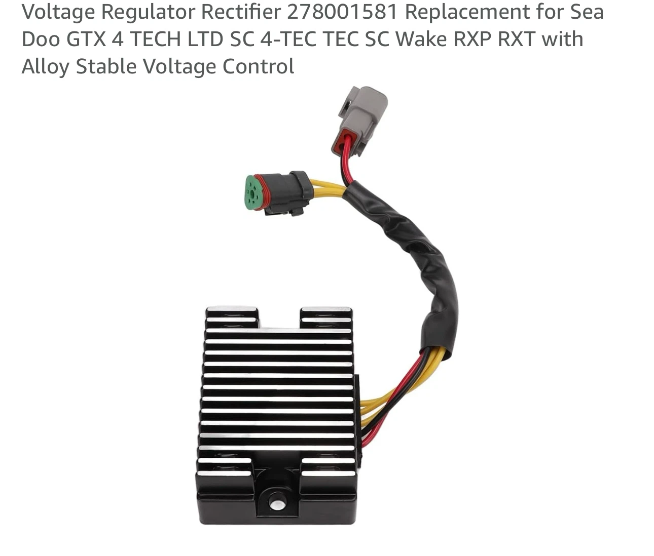 Voltage Regulator Rectifier 278001581 for Sea Doo GTX RXP RXT - photo 3