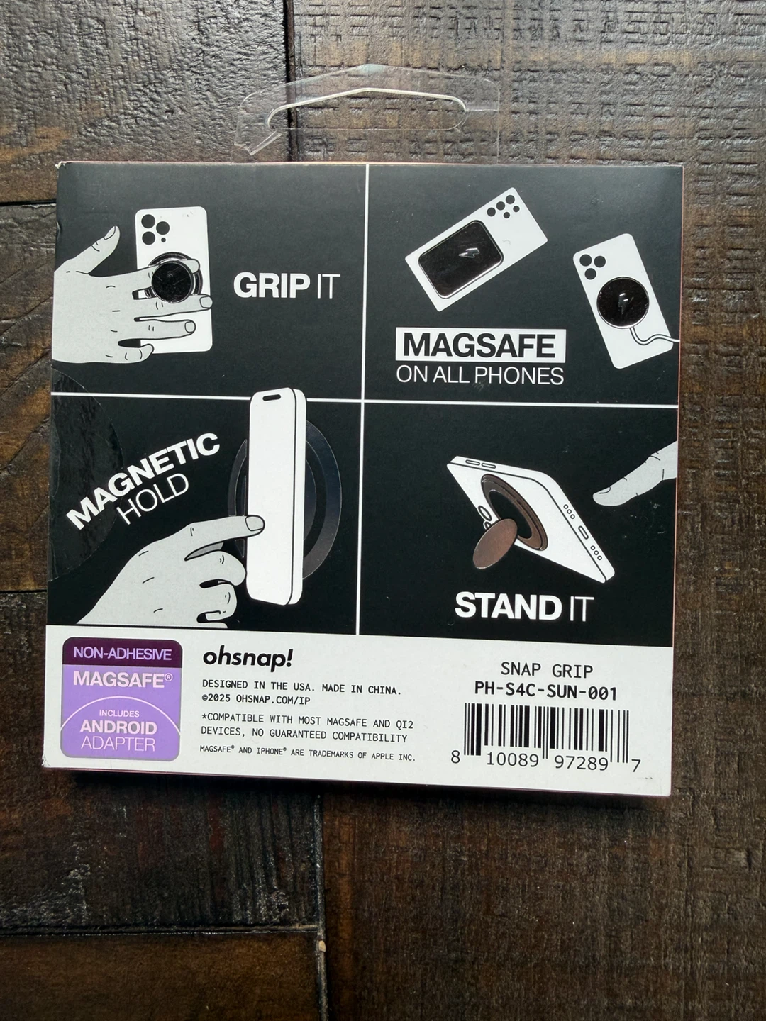 ohsnap! Snap grip a Luxe magnetic phone grip - blazed sunset - photo 2
