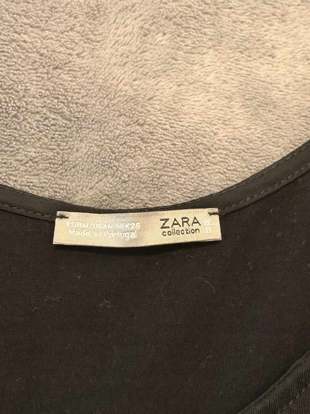 Black Zara T-shirt with Tulle Sleeves - photo 3