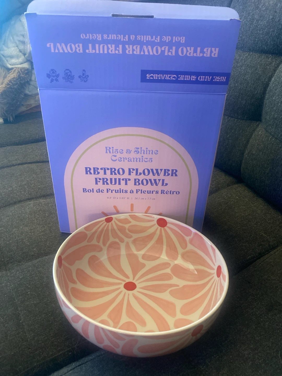 Rise & Shine Ceramics Retro Flower Fruit Bowl