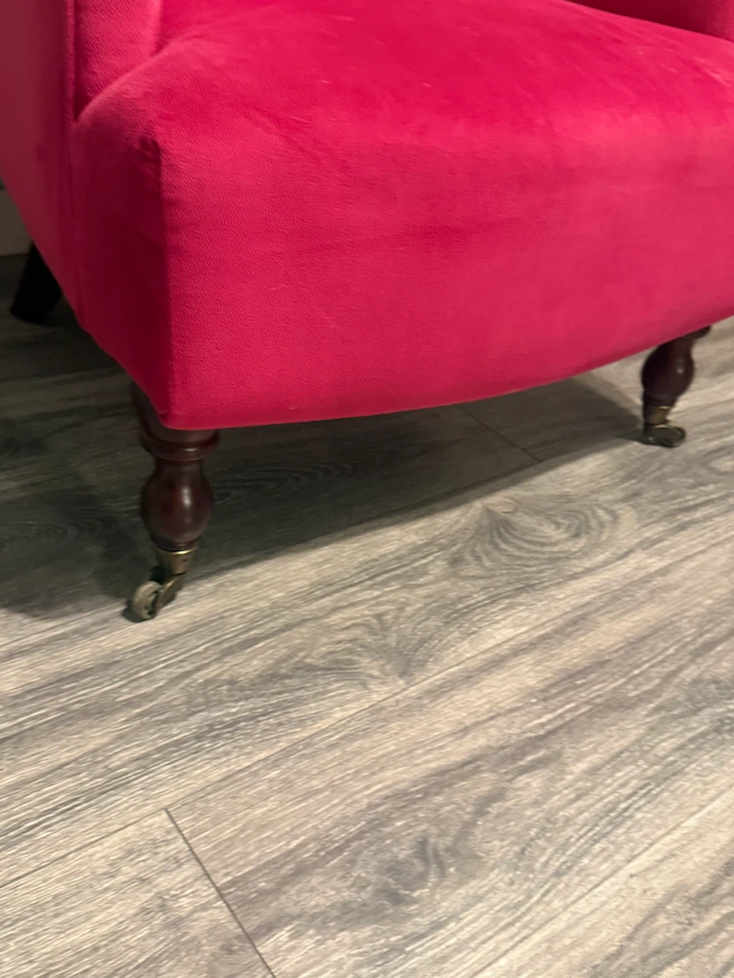 Hot Pink Tufted Accent Chair - photo 5