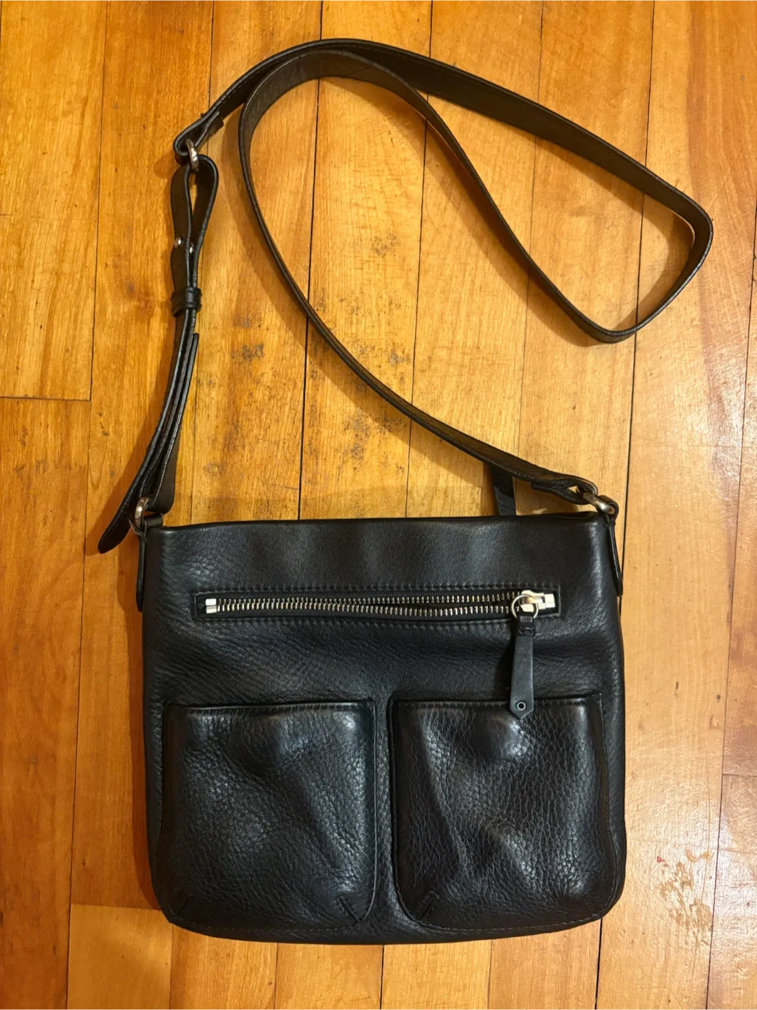 Cole Haan Black Leather Crossbody Bag