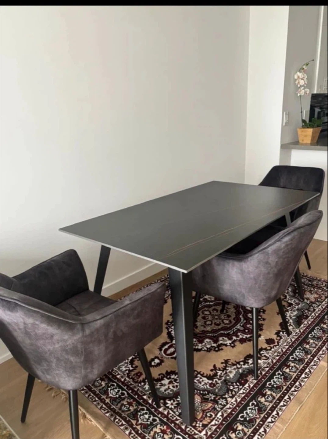 Rectangular Dining Table and Chairs Set