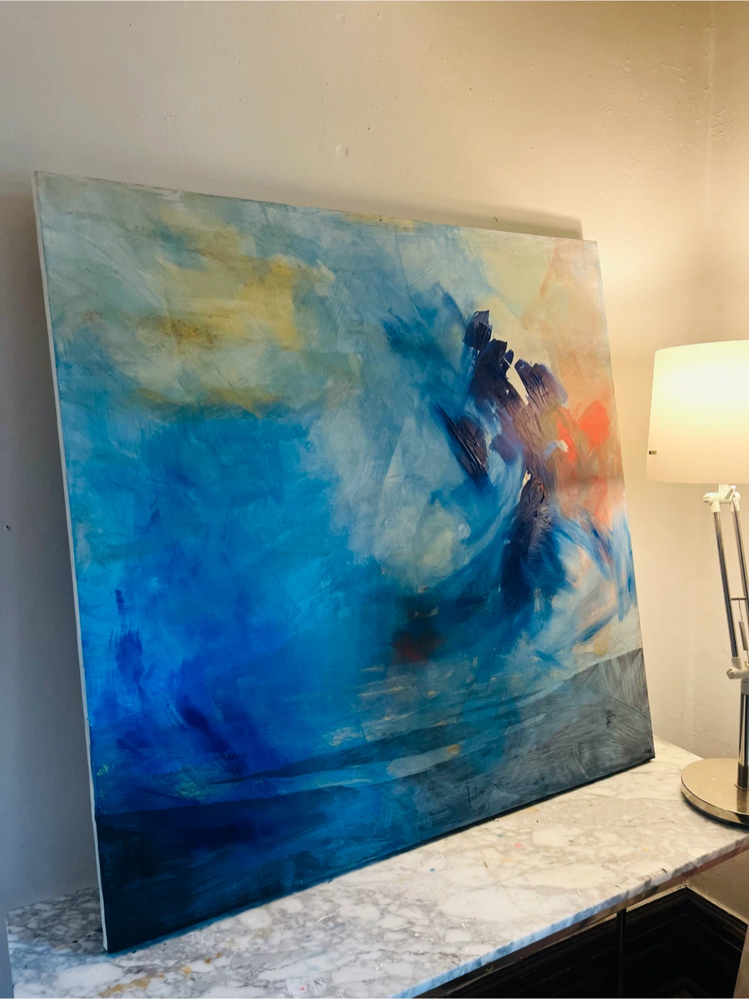 Oil Abstract Painting 40” x 40”