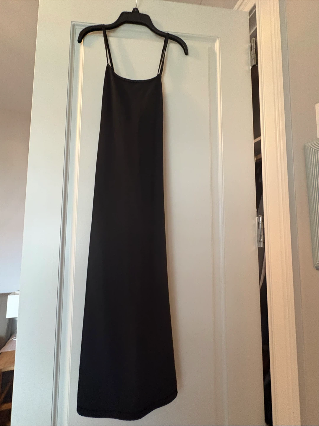 Everlane Black Spaghetti Strap Midi Dress Size 0